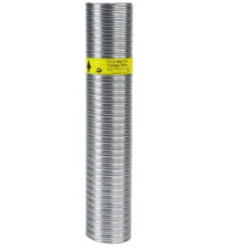 LE MÈTRE TUBAGE FLEXIBLE DOUBLE INOX-INTÉRIEUR LISSE 180/186