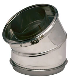 COUDE INOX ISOLE A 30° 150/200 INT 316 EXT 304