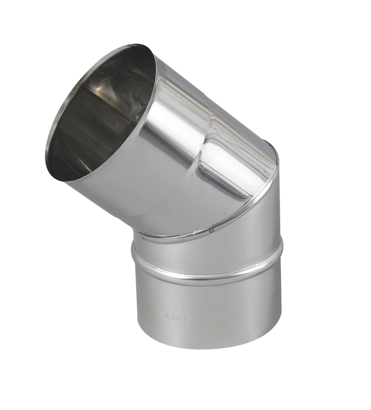 COUDE 2 PARTIES INOX 304 HE 45° 125 3 COUDE 2 PARTIES INOX 304 HE 45° 125