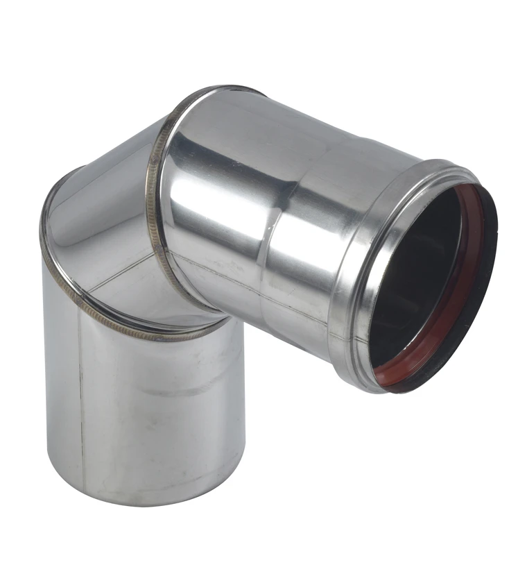 COUDE 3 PARTIES INOX 316 EQ 90° 100 AVEC JOINT SILICONE 3 COUDE 3 PARTIES INOX 316 EQ 90° 100 AVEC JOINT SILICONE