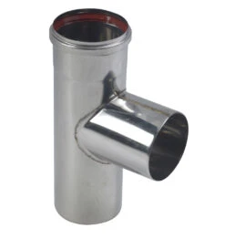 TE EQ 90° INOX 316 MF PIQUAGE M 80 AVEC JOINT SILICONE