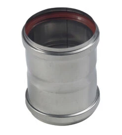 MANCHONS FEMELLE FEMELLLE 100 INOX 316 AVEC JOINT SILICONE