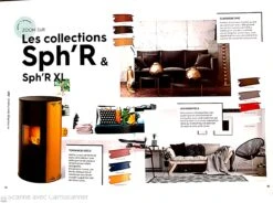 POELE A GRANULES SPH'R MORVAN 3.5 À 8.4 KW COULEUR BASIQUE GRIS