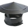 CHAPEAU PLAT FINITION POUR INOX ISOLE 150/200 NOIR